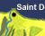 Carte de la Réunion - Saint Denis