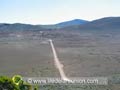 La route du volcan dans la Plaine des sables