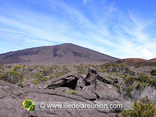 Le Piton de la Fournaise de l'île de la Réunion